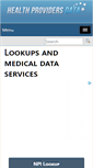 Mobile Screenshot of healthprovidersdata.com